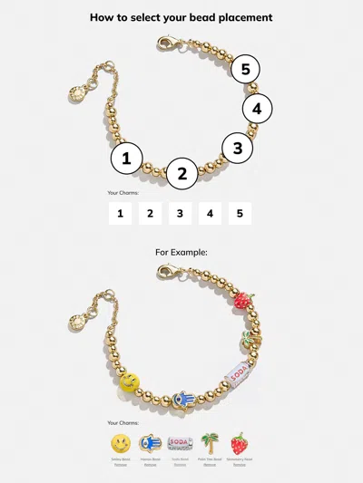 Baublebar Pisa Custom Charm Bracelet In Gold