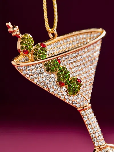 Baublebar Pitted And Poured Martini Ornament In Gold