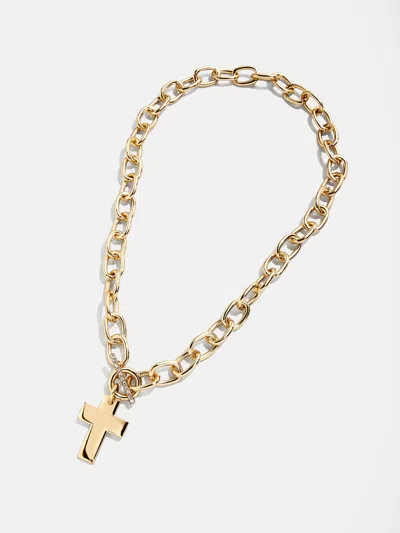 Baublebar Priscilla Statement Cross Necklace In Gold