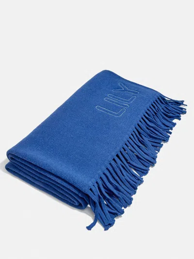 Baublebar Pure Merino Wool Custom Blanket In Blue
