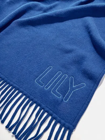 Baublebar Pure Merino Wool Custom Blanket In Blue