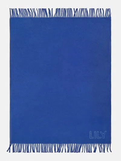 Baublebar Pure Merino Wool Custom Blanket In Blue