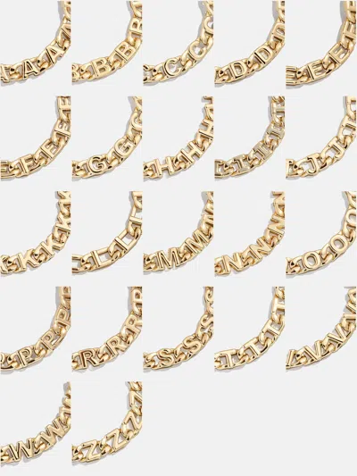 Baublebar Repeating Initial Bracelet In Gold