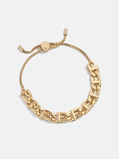 Baublebar Repeating Initial Bracelet In Gold