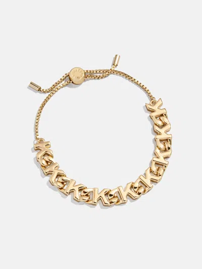 Baublebar Repeating Initial Bracelet In Gold