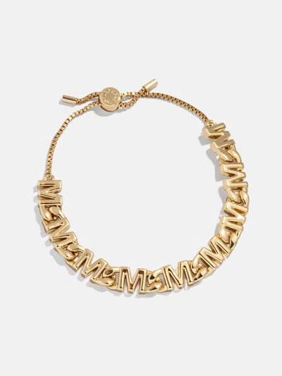 Baublebar Repeating Initial Bracelet In Gold