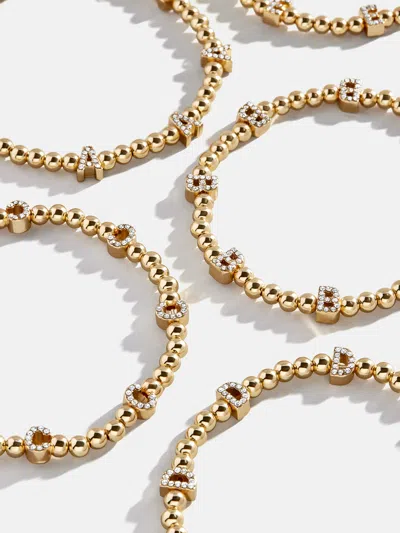 Baublebar Repeating Initial Pisa Bracelet In Gold