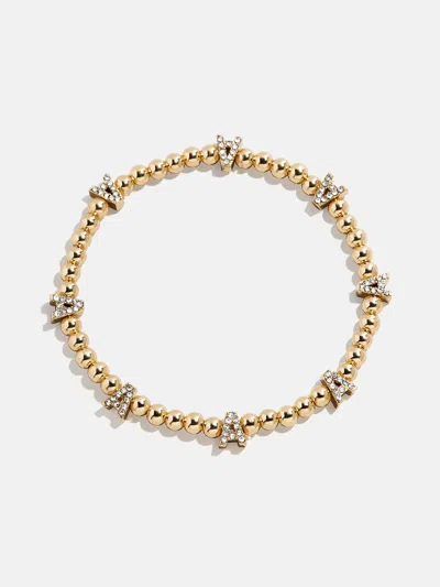 Baublebar Repeating Initial Pisa Bracelet In Gold