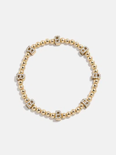 Baublebar Repeating Initial Pisa Bracelet In Gold