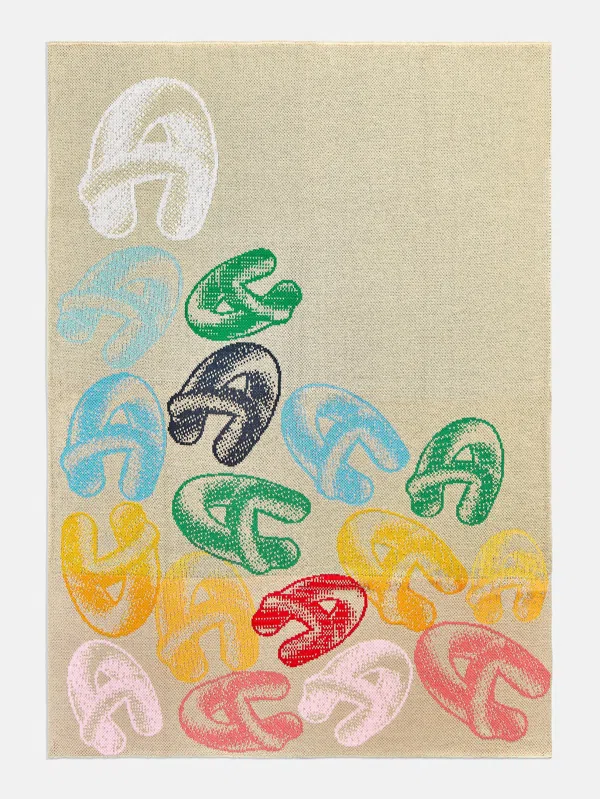 Retro Bubble Custom Initial Blanket - Thumbnail 4