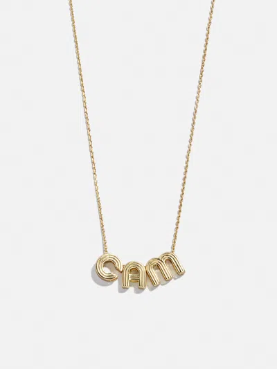 Baublebar Retro Letter Custom Necklace In Gold