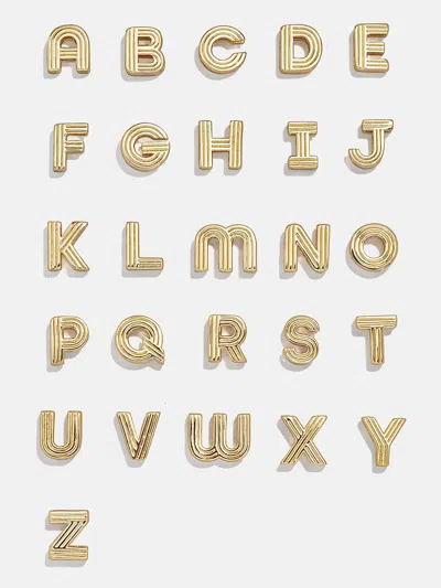 Baublebar Retro Letter Custom Necklace In Gold