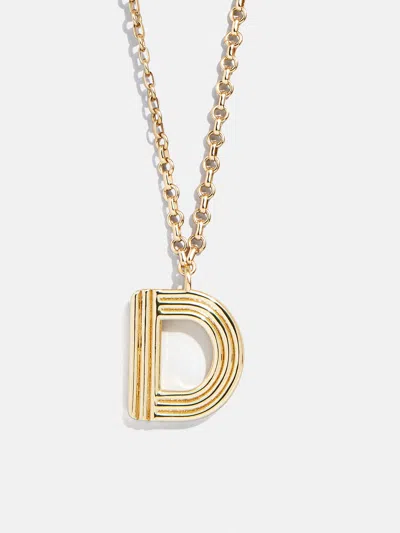 Baublebar Retro Letter Initial Necklace In Gold