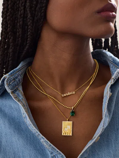 Baublebar Reversible 18k Gold Zodiac Pendant Necklace In Gold