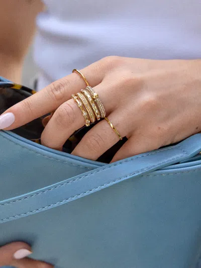 Baublebar Rosaire Stacked Ring In Gold