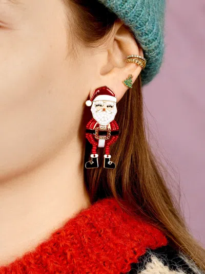 Baublebar Santa Claus Statement Earrings In Gold