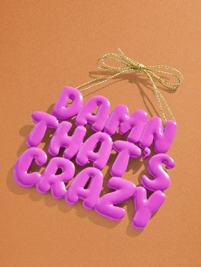 Baublebar Say It All Ornament In Pink