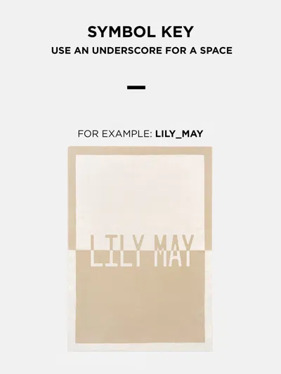 Baublebar Script Ombre Name Custom Blanket In Gold