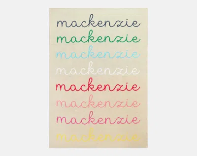 Baublebar Script Ombre Name Custom Blanket In Multi