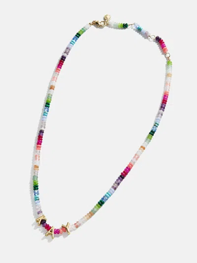 Baublebar Semi-precious Custom Nameplate Necklace In Multi