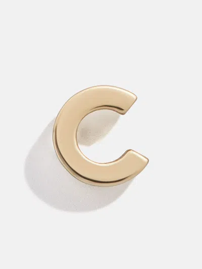 Baublebar Single 14k Solid Gold Initial Earring In Gold