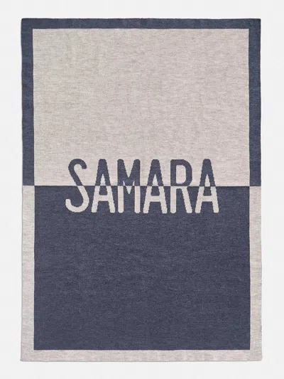 Baublebar Spell It Out Custom Blanket In Blue