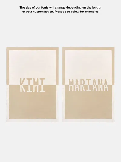 Baublebar Spell It Out Custom Blanket In Gold