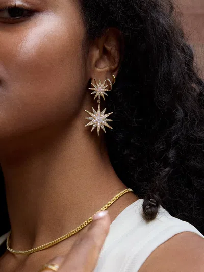Baublebar Star Power Pave Celestial Statement Earrings In Gold