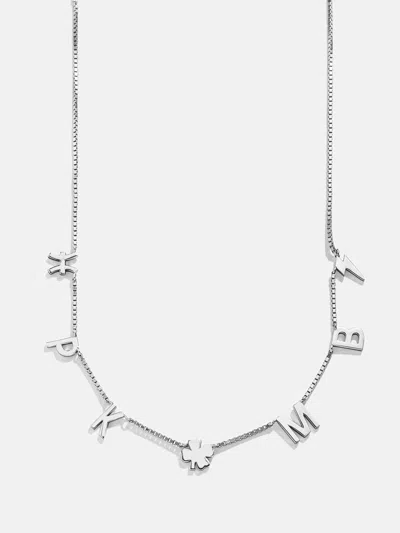 Baublebar Sterling Silver Custom Icon Necklace In Metallic