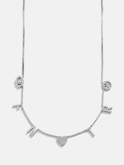 Baublebar Sterling Silver Custom Icon Necklace In Metallic