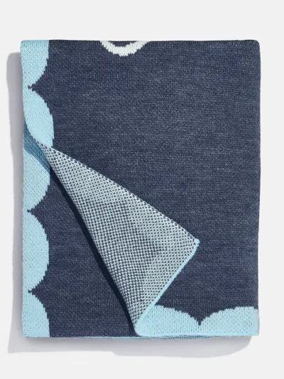 Baublebar Subtly Scalloped Custom Blanket In Blue