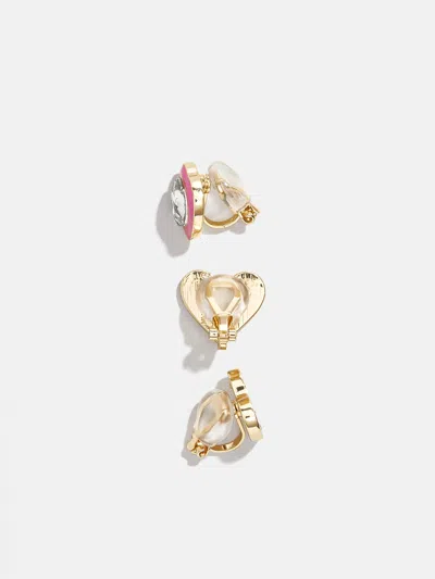 Baublebar Sweetheart Kids' Earring Set In Pink