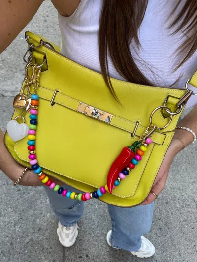 Baublebar Taking Heart Bag Charm In Gold