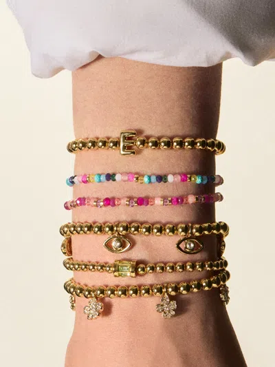 Baublebar Tatum Birthstone Bracelet In Gold