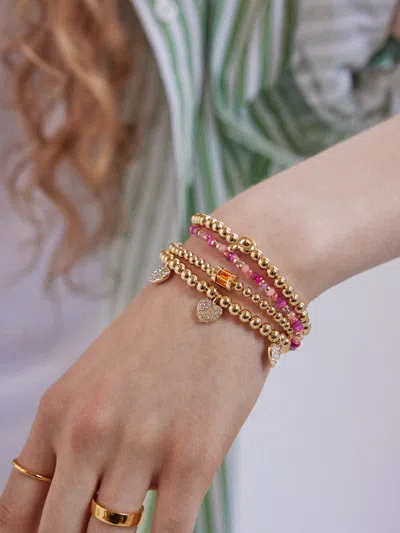 Baublebar Tatum Birthstone Bracelet In Gold