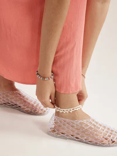 Baublebar Teagan Pearl Layered Anklet In White