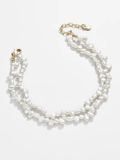 Baublebar Teagan Pearl Layered Anklet In White