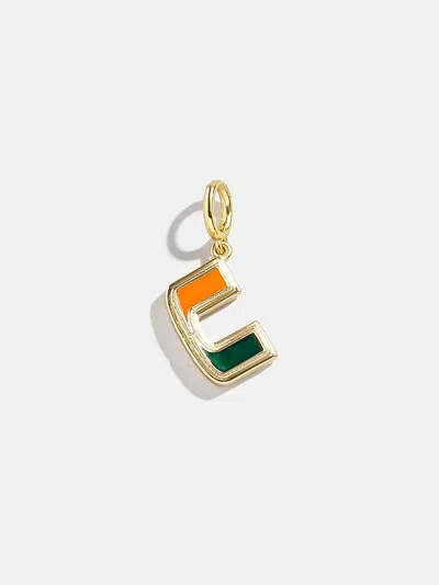 Baublebar University Of Miami Cluster Charm In Gold