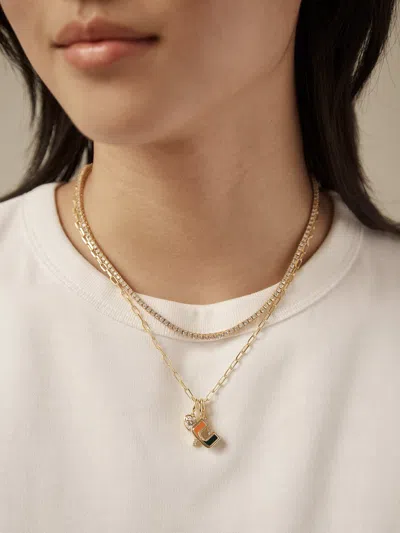 Baublebar University Of Miami Cluster Charm In Gold