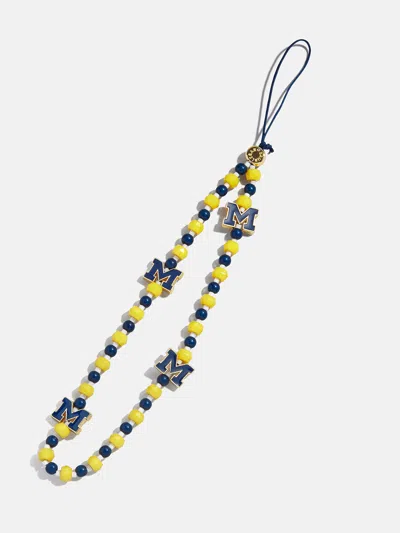 Baublebar University Of Michigan Beaded Phone Charm In Metallic