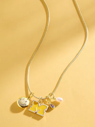 Baublebar University Of Michigan Cluster Charm In Gold