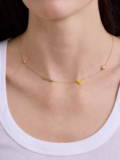 Baublebar University Of Missouri Spaced Charm Necklace In Gold