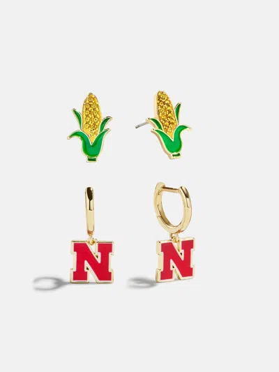 Baublebar University Of Nebraska Earring Set In Multi