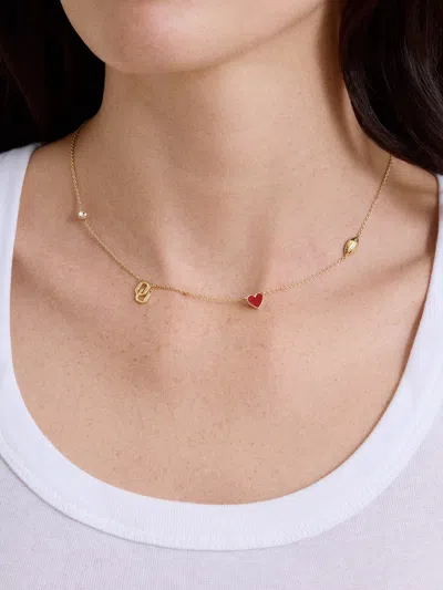 Baublebar University Of Oklahoma Spaced Charm Necklace In Multi