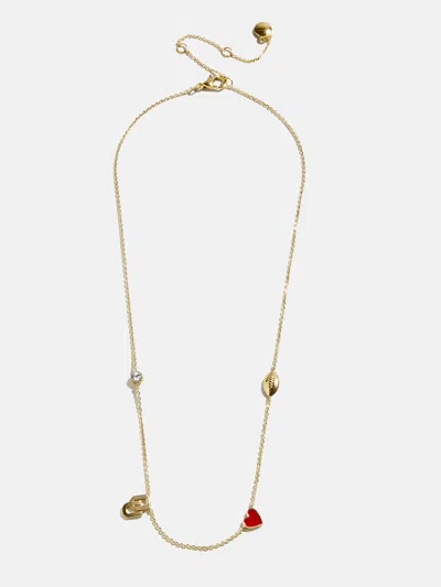 Baublebar University Of Oklahoma Spaced Charm Necklace In Multi