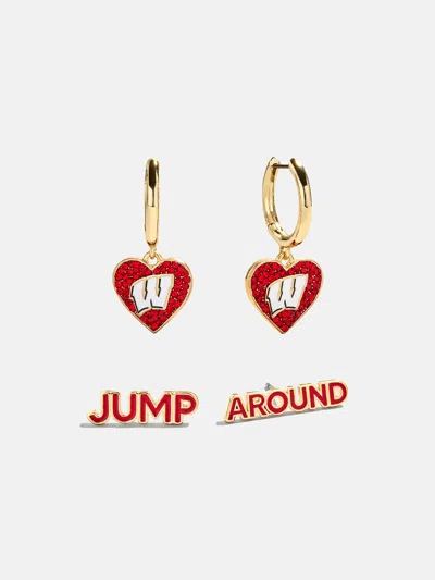 Baublebar University Of Wisconsin Earring Set In Red
