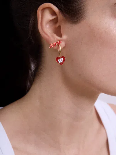 Baublebar University Of Wisconsin Earring Set In Red