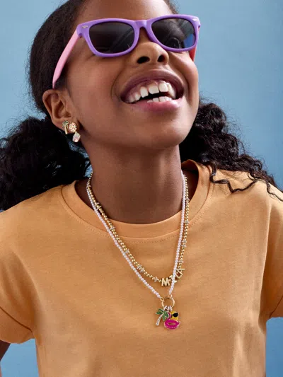 Baublebar Vacation Mode Kids' Charm Necklace In Gray
