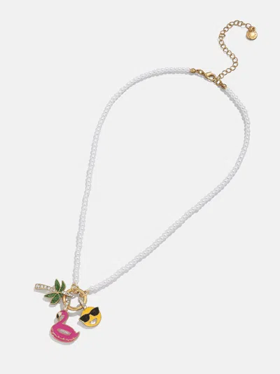 Baublebar Vacation Mode Kids' Charm Necklace In Gray