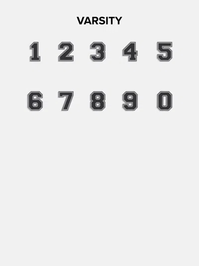 Baublebar Varsity Number Custom Necklace In Gold